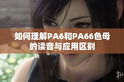 如何理解PA6和PA66色母的读音与应用区别