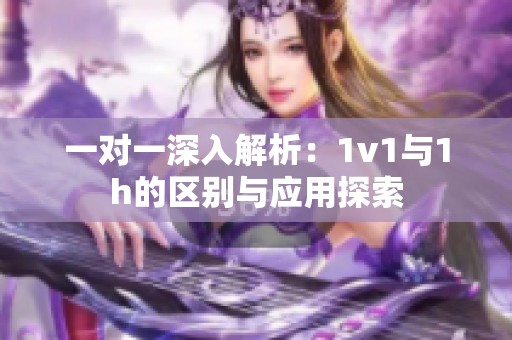 一对一深入解析：1v1与1h的区别与应用探索