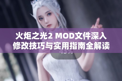 火炬之光2 MOD文件深入修改技巧与实用指南全解读